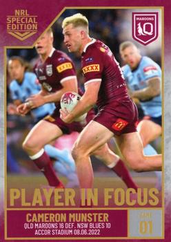 2022 NRL Player In Focus #SOO1 Cameron Munster Front